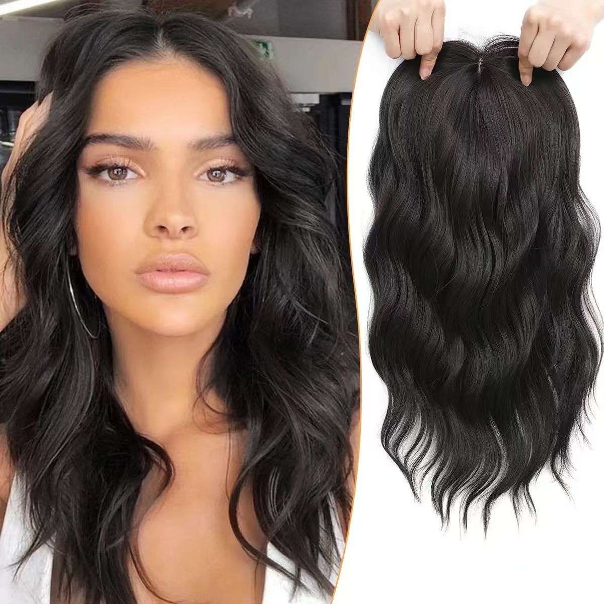 Veliselle™ Natural Clip-In Hair Topper